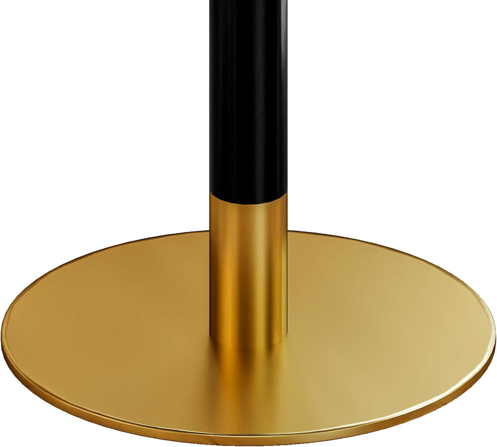 Henf 31.5'' Square Dining Tulip Table for 2 4, Modern Black Faux Marb...