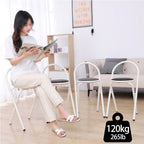 46cm/18inch Folding Bar Stool with Circular Cushion, Counter High Folding Chair, Portable Folding Stool, Kitchen Camping Indoor and Outdoor(Gray)