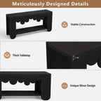 IBF Black Oak Console Table, 63” Long Wood Entryway Table with Storage | 2-Tier Modern Sofa Table Behind Couch for Home Living Room, Rectangular Entry Table for Hallway Entrance Foyer Front Door