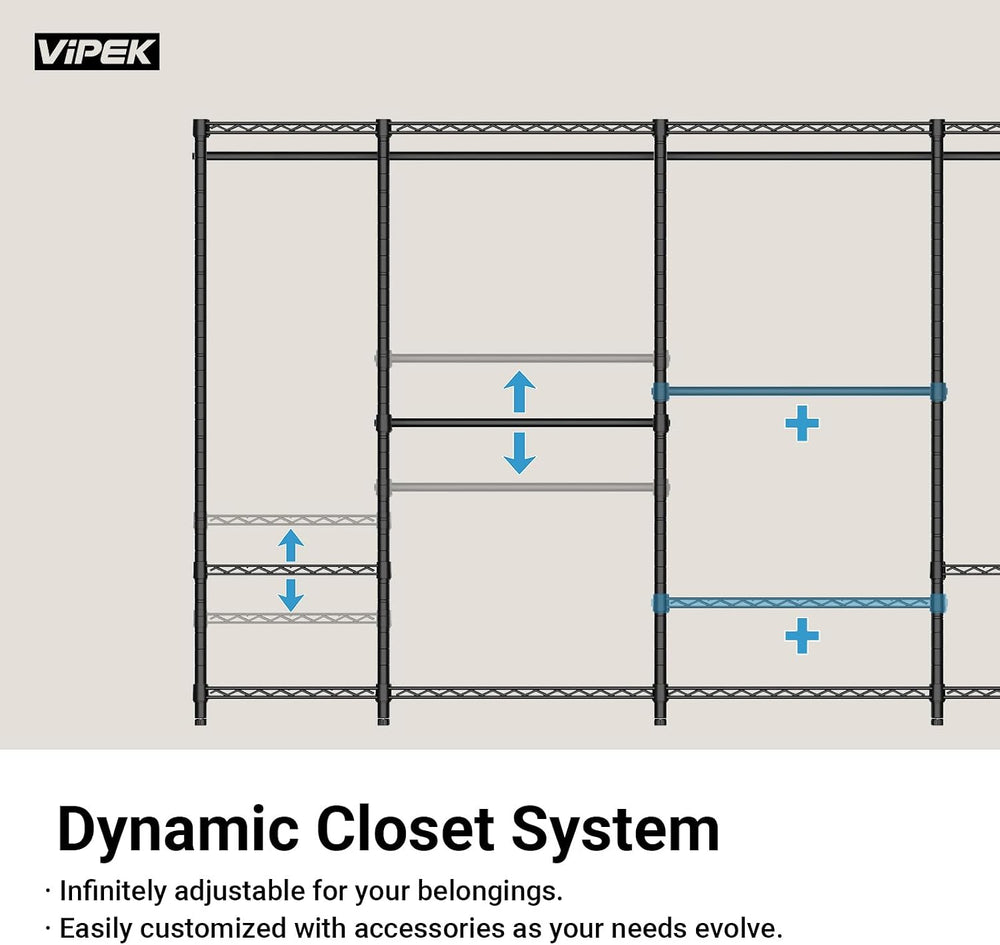 VIPEK V5C Portable Bedroom Armoires Wardrobe Closet with Cover, Heavy Duty Ad...