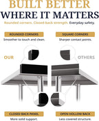 Atelicf NSF Stainless Steel Prep Table 30X48 inch, Backsplash & Casters | Mobile commercial-grade table for restaurants, kitchens, food trucks, breweries, bars, garages, and BBQ