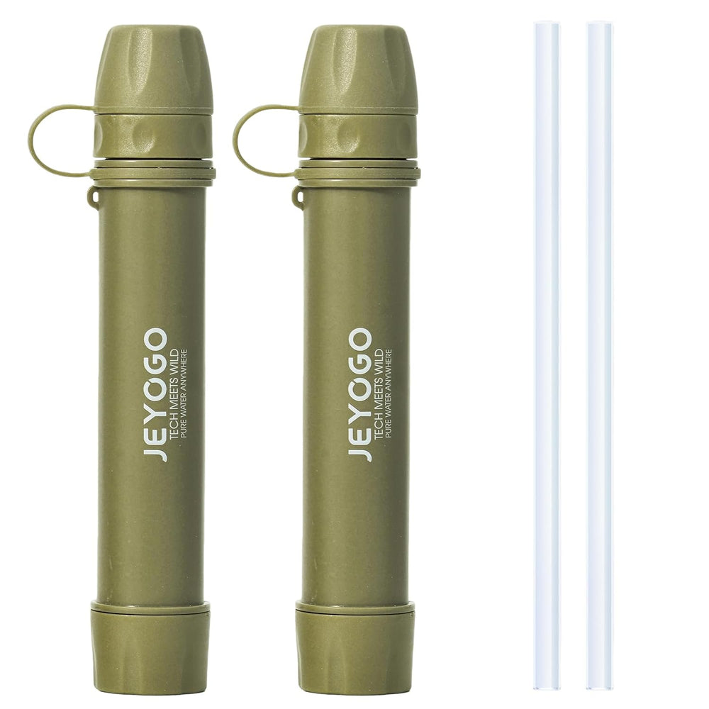Survival Water Filter Straw - Portable Personal Water Purifier for Hiking, Ca...