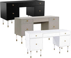 SEI Furniture Helston Desk, Black
