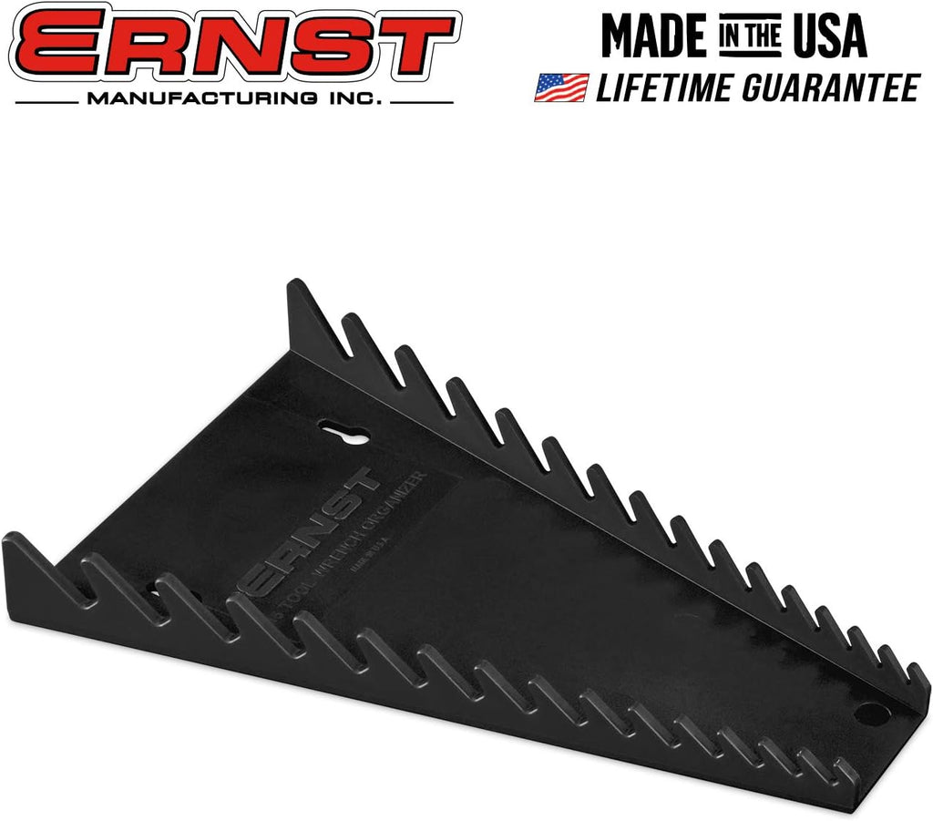 ERNST 5067 Standard 15 tool Wrench Organizer - Black