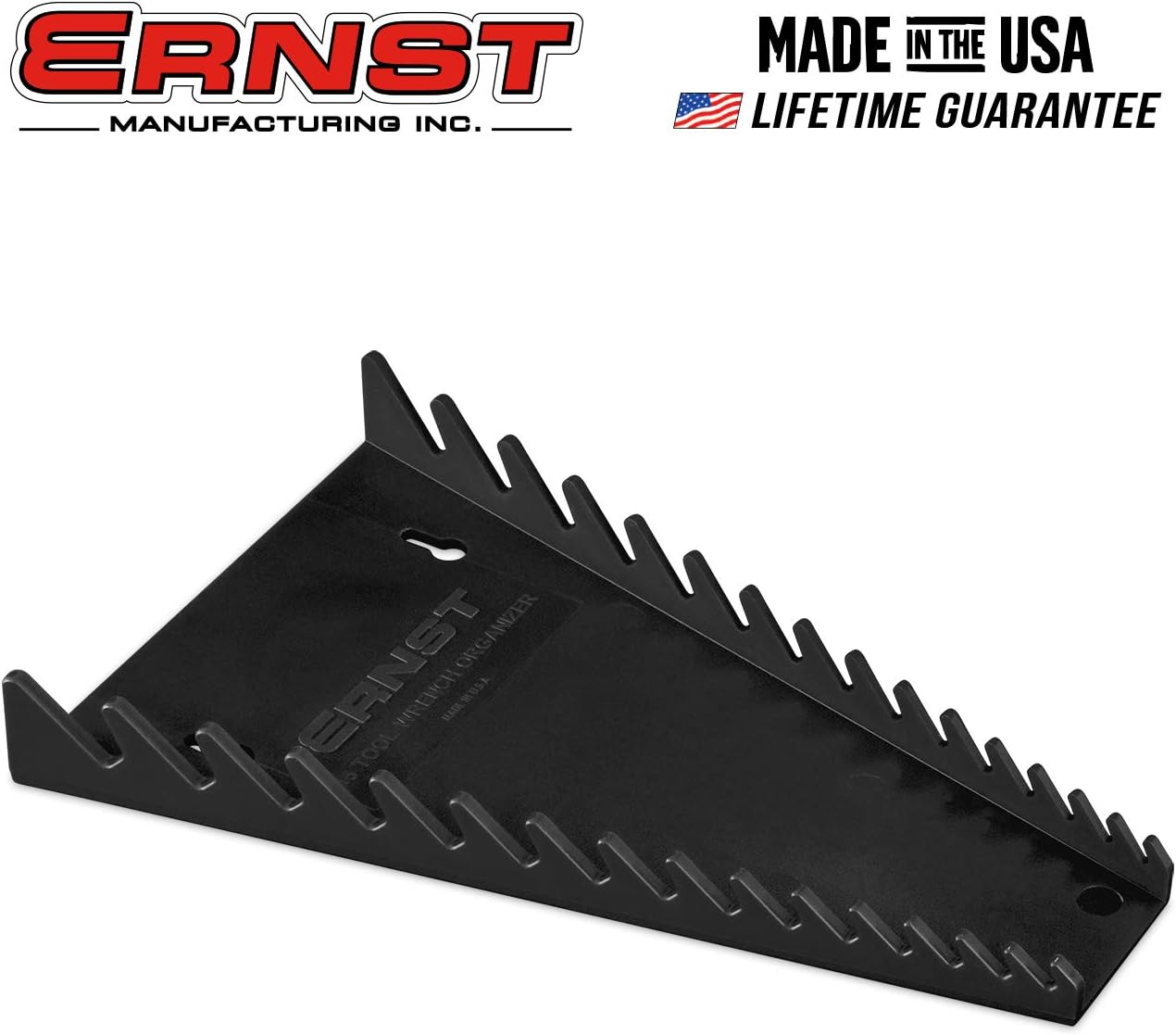 ERNST 5067 Standard 15 tool Wrench Organizer - Black
