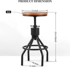 Industrial Rectangle Bar Table with Set of 2 Bar Stools Vintage 3 Pieces Pub Table Set for Home Office Farmhouse Dinner Table with Chairs