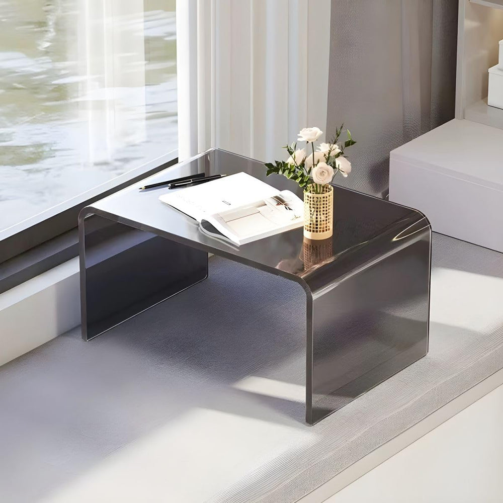 Side Table,C Shaped End Table, Acrylic Sofa Side Table, Bedside Table for Bed...