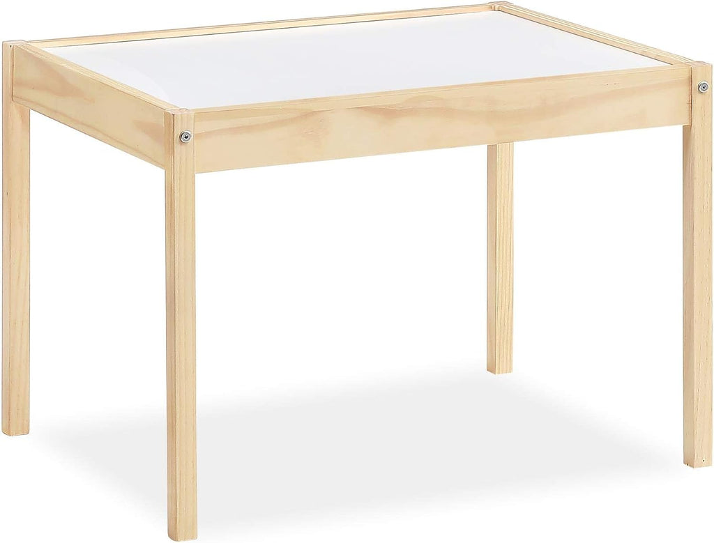 Baby Relax Hunter 3-Piece Kiddy Table & Chair, Natural/White Table Set