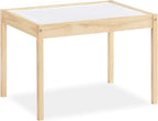 Baby Relax Hunter 3-Piece Kiddy Table & Chair, Natural/White Table Set