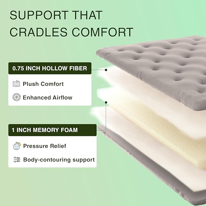 ZonLi Japanese Floor Futon Mattress Queen Size 60"x 80",100% Cotton Cover 2.5'' Thicken Tatami Mattress,Foldable Sleeping Pad,Portable Dormitory Tatami Mat,Roll Up Floor Lounger Bed for Adult (Grey)