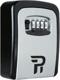 RUDY RUN Key Lock Box for Outside - Wall Mount Combination Lockbox for House Keys Outdoor