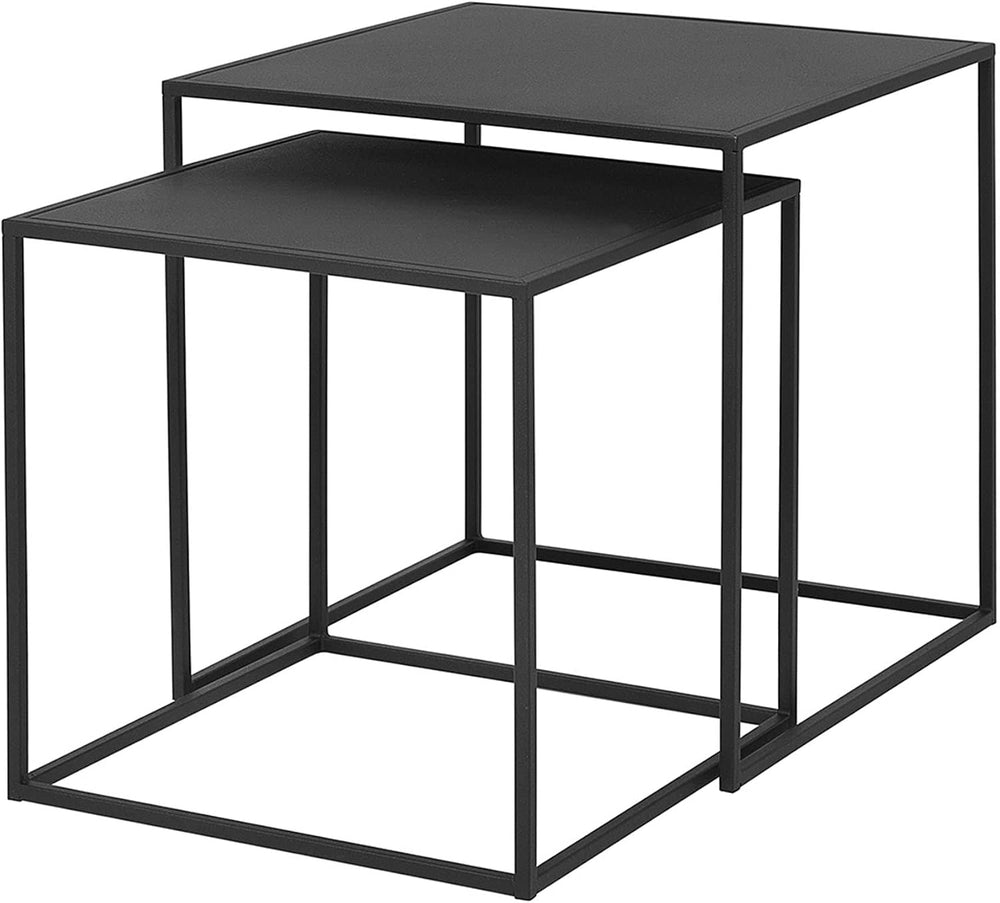 Blomus FERA Set of 2 Nesting Tables - Black - Powder Coated Steel