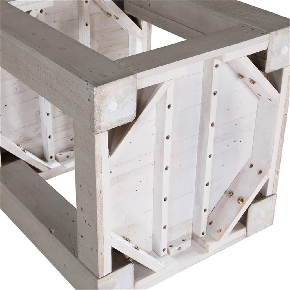 BOWERY HILL Contemporary Rectangular End Table, 22" Width x 24" Hei...