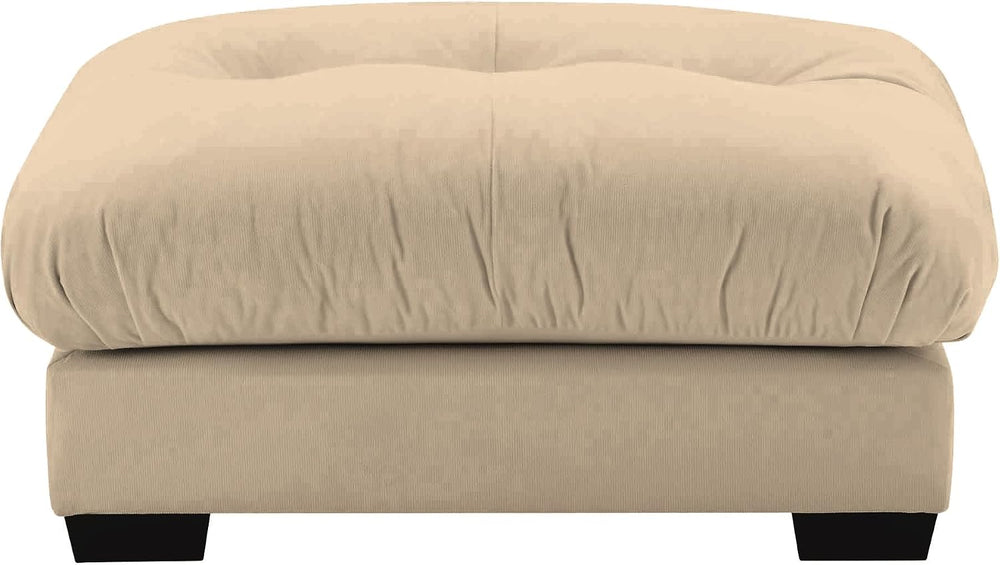 Velvet Upholstered Couches Ottoman for Oversized Modular Sectional Sofas, Camel