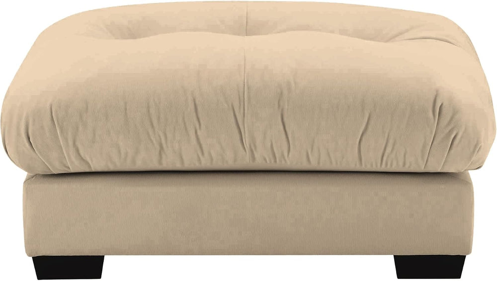 Velvet Upholstered Ottoman Footstool with Cushion for Sectional Sofa Couch 30...