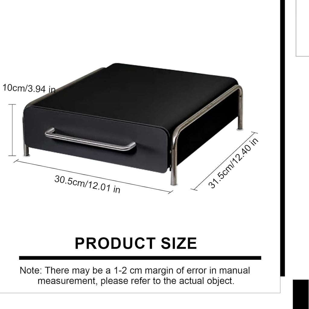 Pod Holder Drawer Capsule Organizer, Pull Out Coffee Pods Storage, Slide Out Drawers Holder for Capsules, Under Brewer Storage Sliding Drawer, Home Kitchen Counter Organization (Black, S)