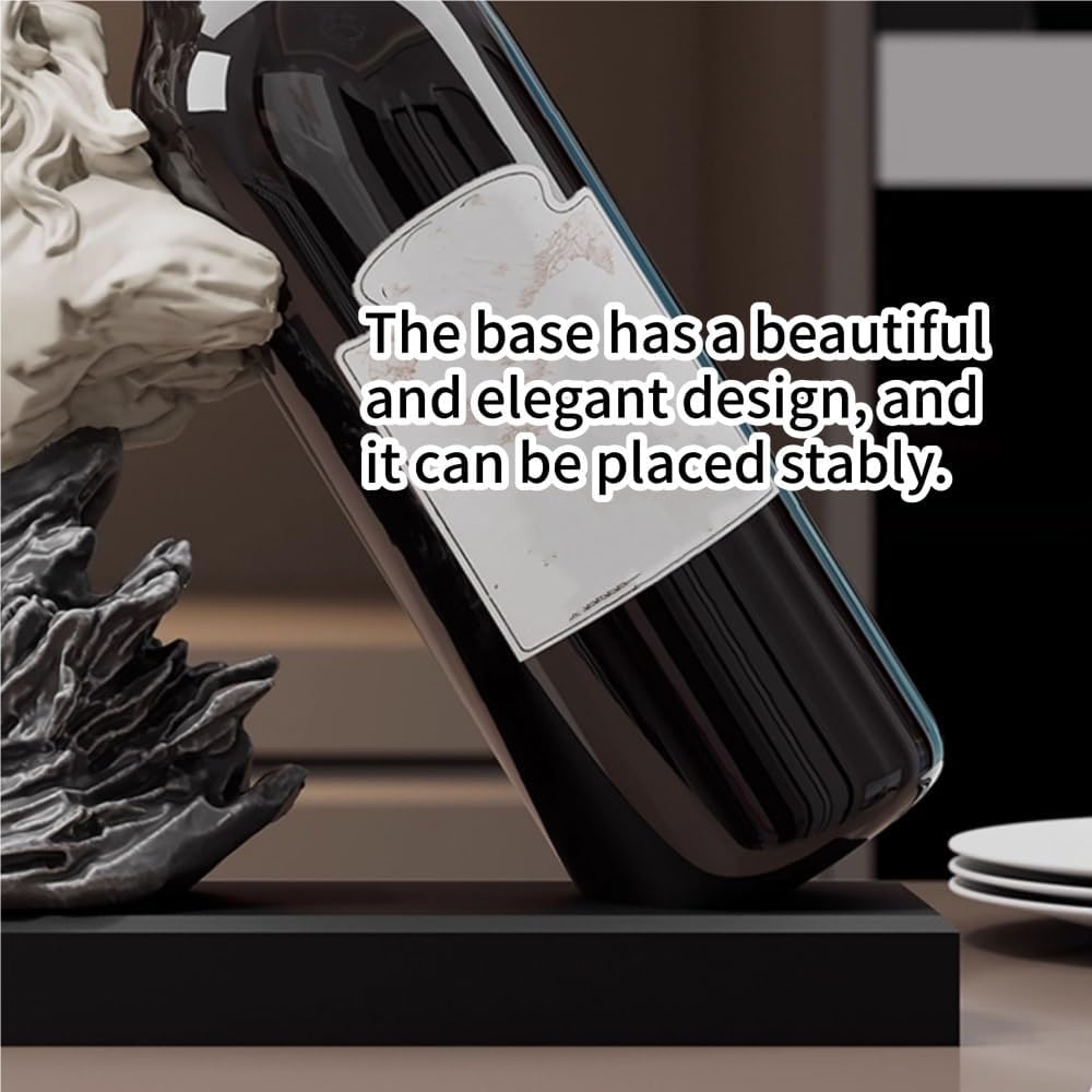 Artistic Horse Wine Rack Sculpture, Resin Countertop Wine Holder, Decorative ...