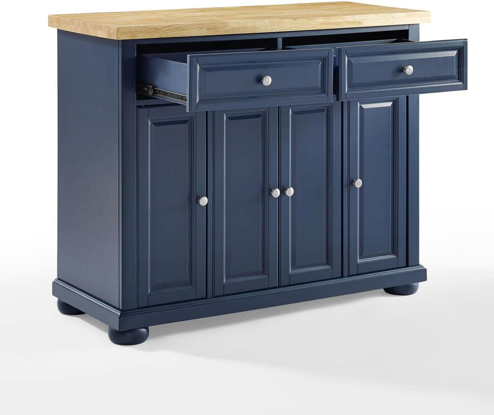 HomeStock Renaissance Rhapsody Kitchen Island with Durable Top and Optional C...