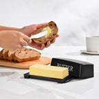 1 Pcs Butter Dish With Lid For Countertop, Kyraton Butter Crock With Stainless Steel Multipurpose Butter Knife, Dishwasher Safe Butter Container, Kitchen Gift For Wife, Mother