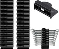 24pcs Magnetic Modular Wrench Organizers for Tool Drawers - Wrench Rack with Metric&SAE Labels,Tool Storage Holder with Magnet.Gift for father, brother&boyfriend (Black with magnets)