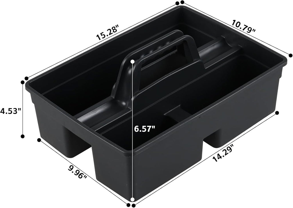 6-Pack Plastic Cleaning Caddy Organizer with Handle, Carry Caddy for Cleaning Products