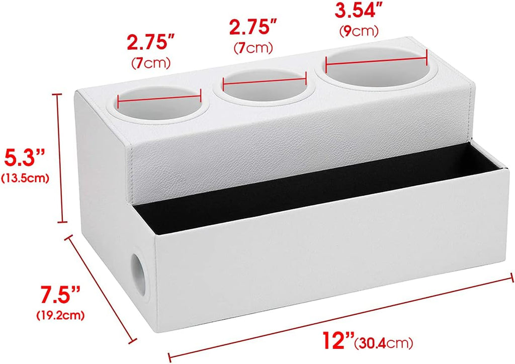 J JACKCUBE DESIGN Hair Tool Organizer Dryer Holder Hair Styling Accessories Organizer Bathroom Storage Countertop with 3 Holes(White) – MK154D