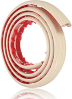 HARFINGTON 6ft Cord Cover Floor W0.6 x H0.33 Inner Channel PVC Hide Extension Cable Floor Wire Hider Wire Covers Protector for Prevent Cable Trips Cables Management, Wood Beige