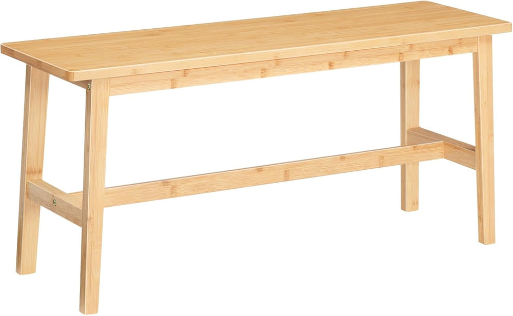 HOOBRO 39.3'' Bamboo Dining Bench, Farmhouse Table Bench, Kitchen &am...