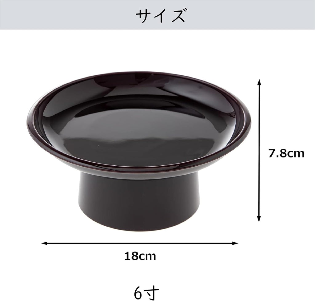 サンメニー Sanmeny Co., Ltd. Marusanpo Monotai, Offering Desk, Buddhist Altar, Buddhist Altar, Tame Size 6, Approx. 7.1 inches (18 cm), Obon Memorial Service, Meal Service, Made in Japan, Made in Japan