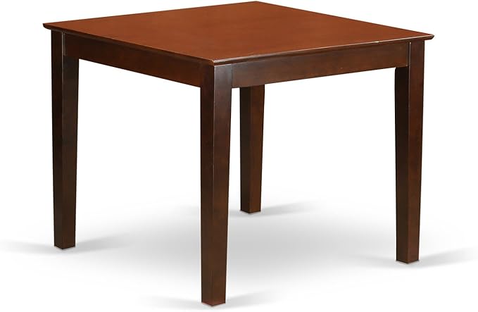 East West Furniture OXEL5-MAH-16 5 Piece Dining Room Table Set Includes a Squ...
