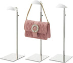 Purse Stands - 3PCS Stainless Steels Hangbag Holder Adjustable Height Purse Display for Retail Luxury Bag Organizer Home Store Boutique Retail Closet