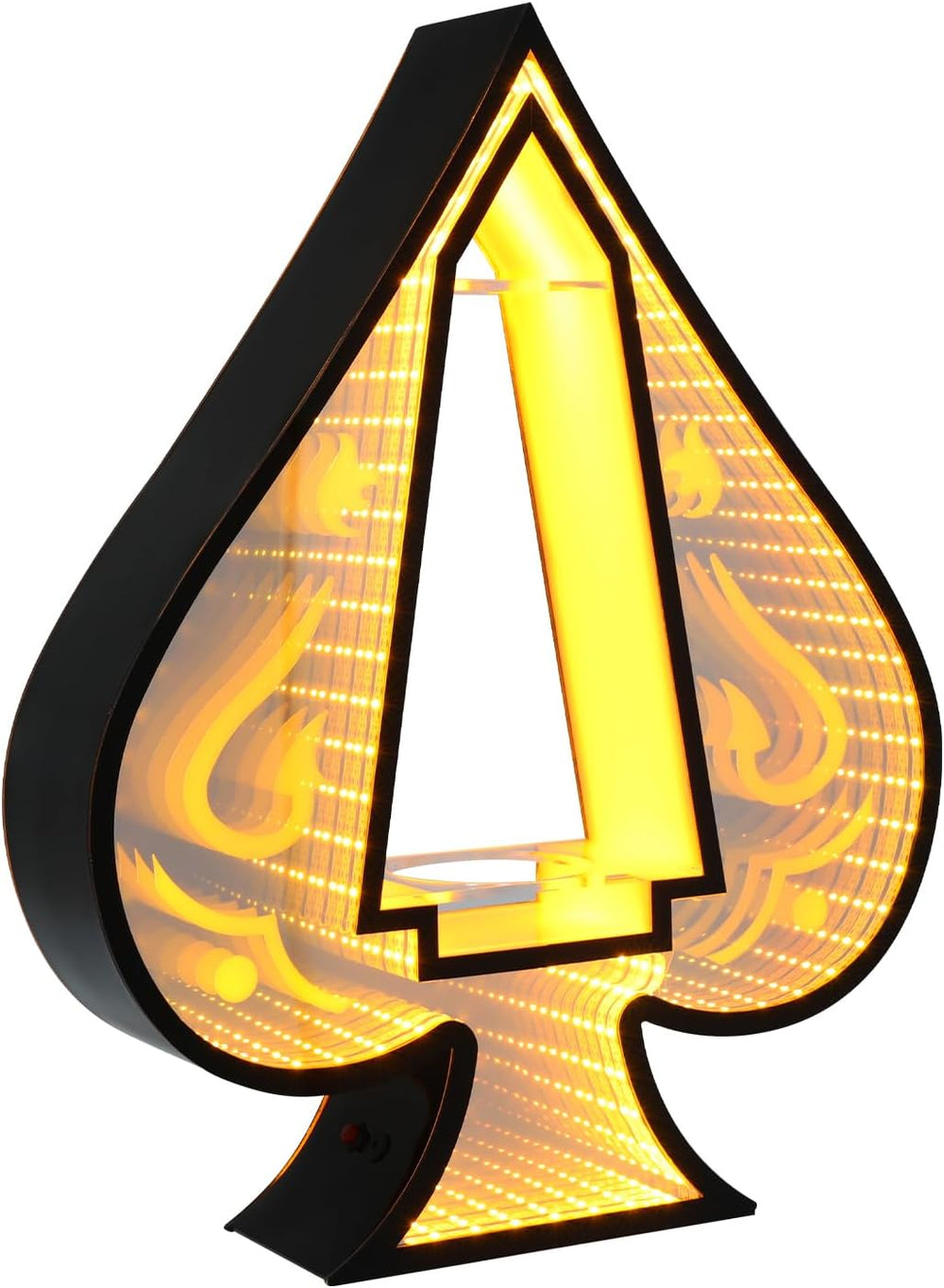 LED Wine Bottle Display Stand, Ace of Spades Shape Illuminated Bottle Holder ...