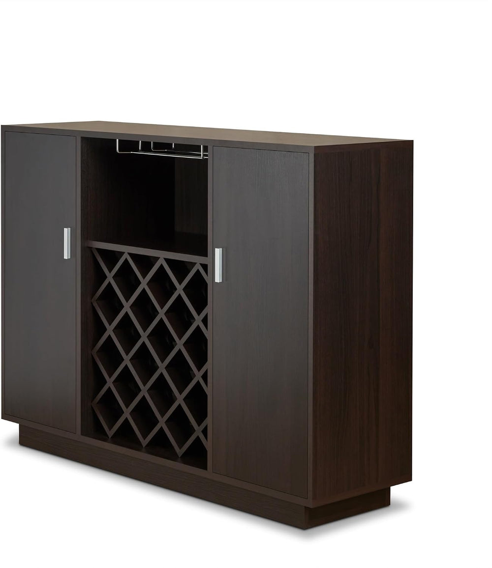 Mid-Century Retro Wine Cabinet, Storage Cupboard for Kitchen Living Dining Ro...