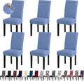 Chair Covers, Stretch Kitchen Chair Covers/Dining Room Chair Covers Set of 6, Removable Washable Dining Chair Slipcovers for Home, Hotel, Banquet