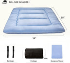 MAXYOYO Japanese Floor Mattress Futon Mattress, 4" Thicken Tatami Mat Sleeping Pad Foldable Roll Up Mat Boys Girls Dormitory Pad Kids Floor Lounger Pillow Bed, Charcoal Grey, Queen Size