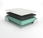 Signature Design by Ashley Twin Size 8 Inch Medium Firm Charcoal Gel & Green Tea Infused Memory Foam Mattress for Pressure Relief, Fiberglass Free, Mattress In A Box
