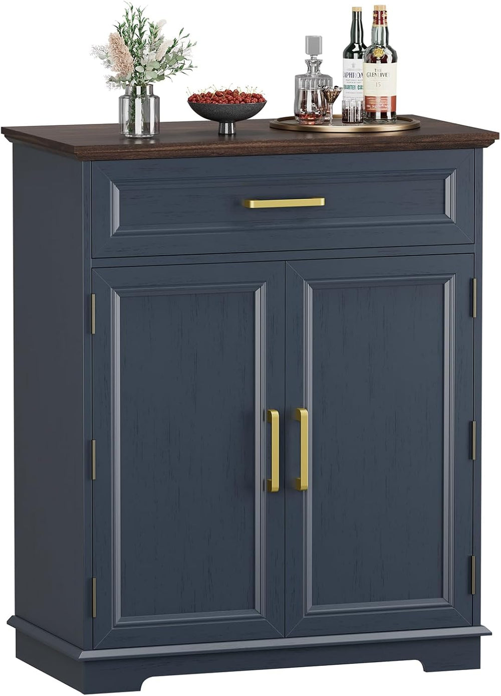 REDAYFUR Kitchen Storage Cabinet with Drawer, Buffet Cabinet with Storable Do...