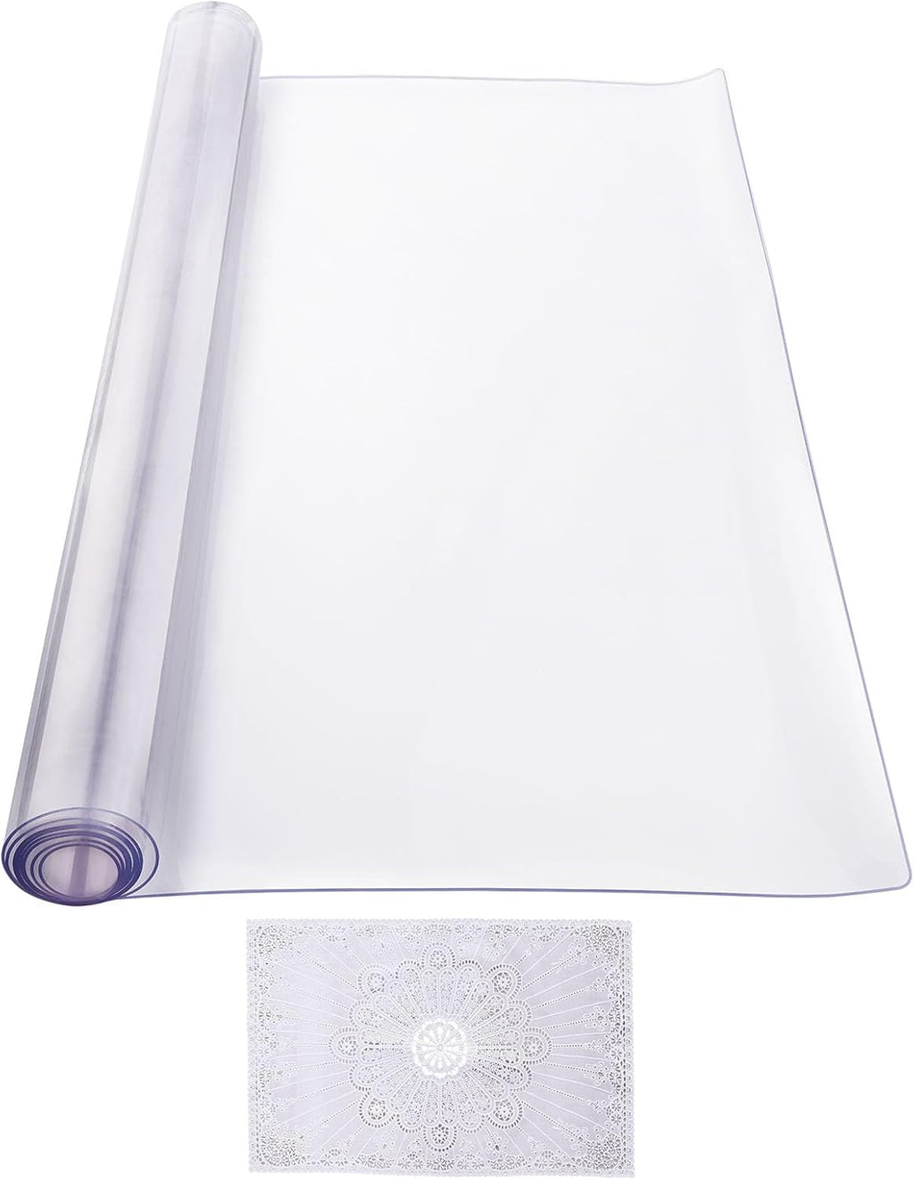 VEVOR Plastic Table Cover, 42 x 60 Inch 2.0 mm Thick Clear PVC Desk Mat Protector, Waterproof & Easy Cleaning Desk Pad Tablecloth, for Office, Dresser, Dining Room, Night Stand