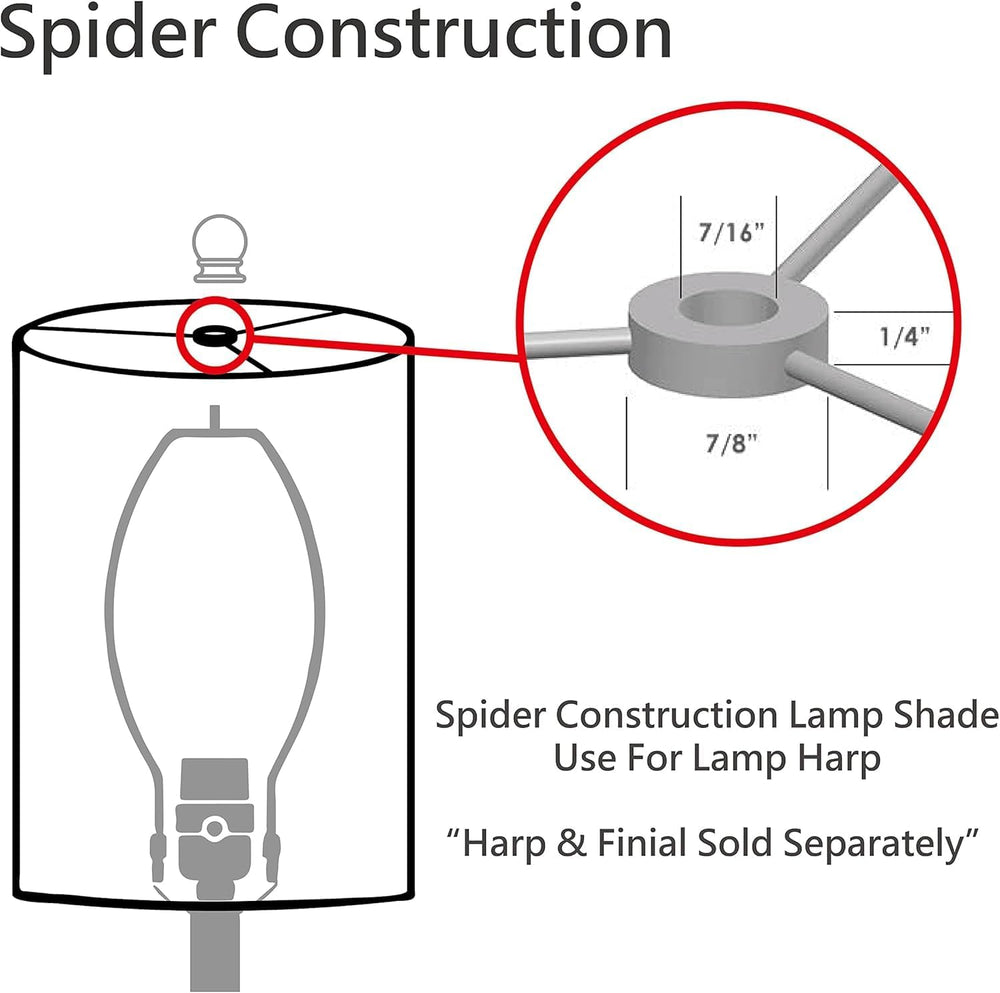 Aspen Creative 32327 Transitional Hardback Empire Shaped Spider Construction ...