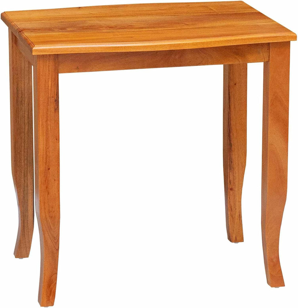 Nesting Side Tables 3 pcs Natural 23.62 x 17.72 x 23.82 in | Solid Mahogany, ...