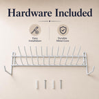 Huji Wall Mount Tie and Belt Rack Organizer, White (1 Pack)