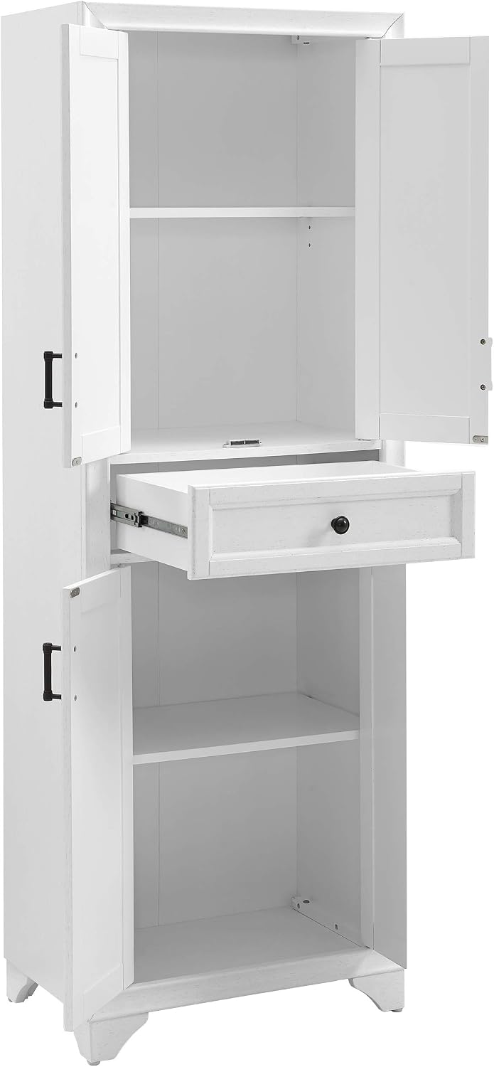 Crosley Furniture Tara Pantry Storage Cabinet with Shelves, Kitchen, Dining, ...
