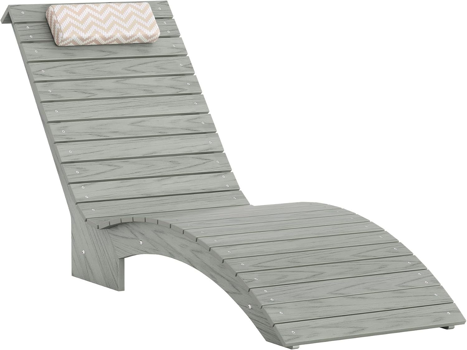 Aquawave Pool Lounge Chairs Set of 2 with Hedrest for 8-10 in Pool, Grey
