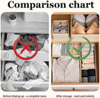Drawer Organizer Clothes - 14 Pack Beige Dresser Organizer for Baby Clothes, Underwear, Socks, Foldable Closet Storage Divider Bins for Nursery, Bedroom, Dorm