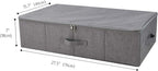 iwill CREATE PRO Under Bed Storage Container, Underbed Shoe Storage Organizer Box with Lid,Dark Gray
