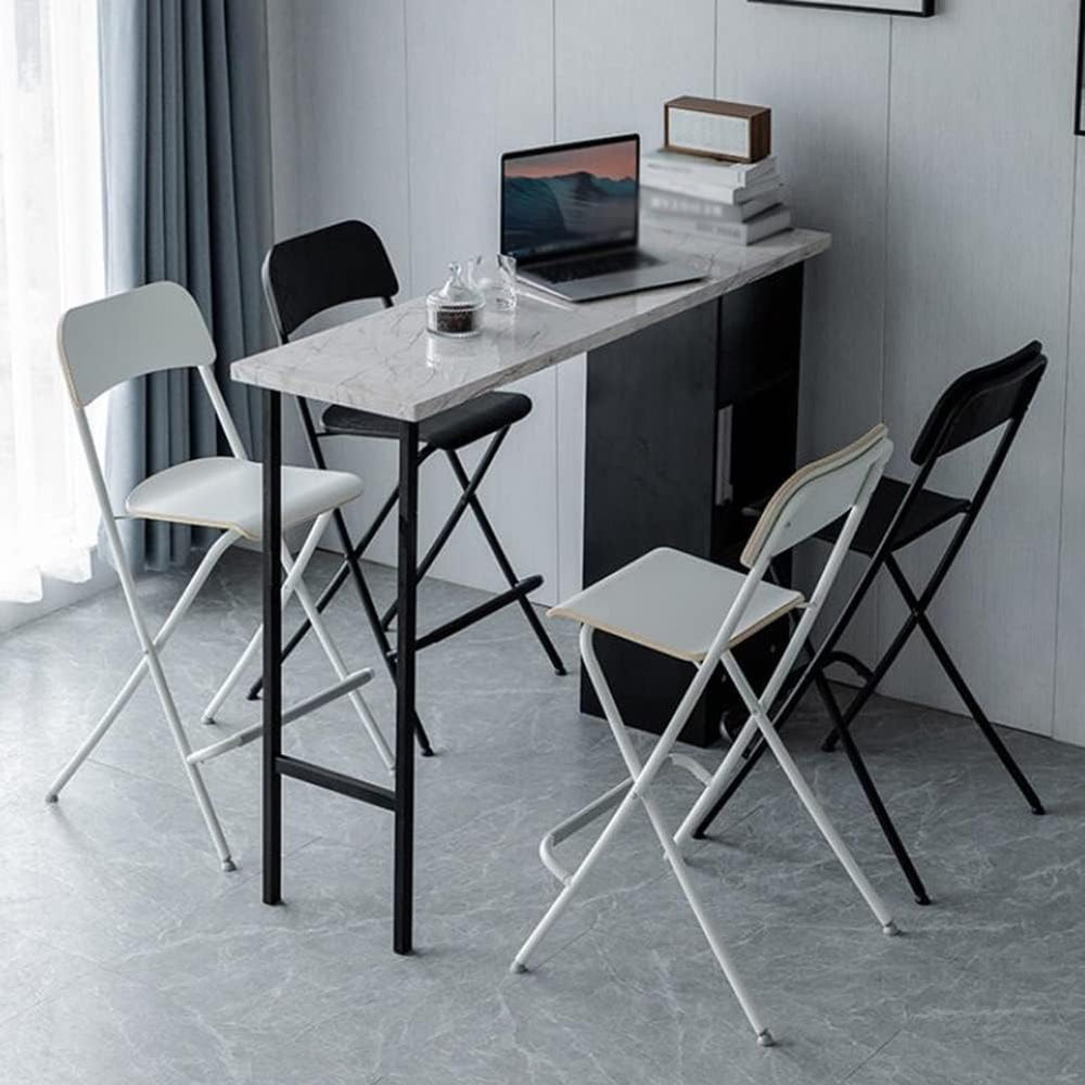 29 inch Folding Breakfast Bar Stool with Backrest,Counter Height Modern Tall ...