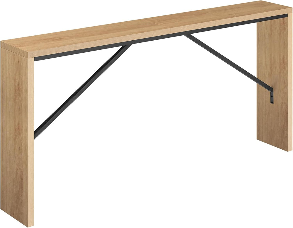 MAHANCRIS Console Table, 62.2" Long Sofa Table Behind Couch, Narrow Entr...