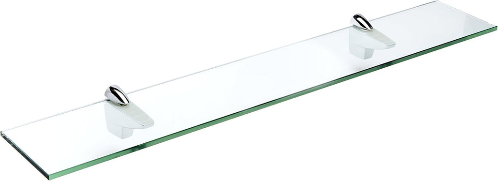 Spancraft Glass F-6x18-Chrome Falcon Glass Shelf, Chrome, 6" x 18"