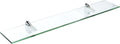 Spancraft Glass F-10x18-Chrome Falcon Glass Shelf, Chrome, 10" x 18"