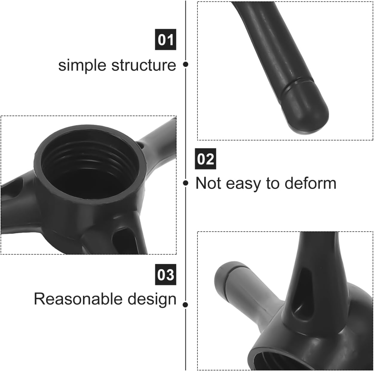 Portable Umbrella Stand Base with Black Tripod Support, Stable Sunshade Holder for Outdoor Use and Travel